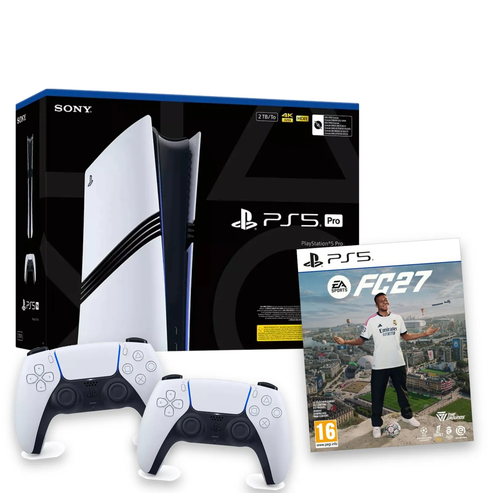 Pack PS5 Pro + FC 27 + 2 manettes