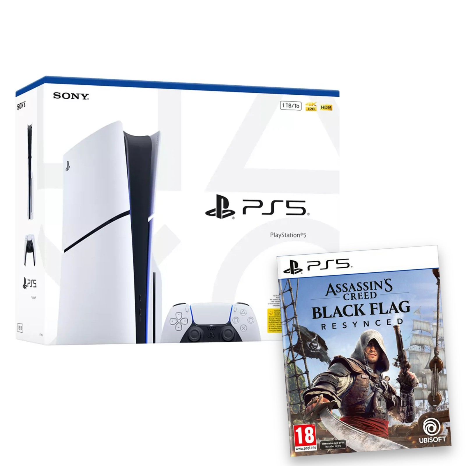 Pack PS5 Slim + Assassin’s Creed Black Flag Resynced